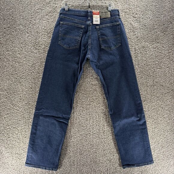 Wrangler Authentics Jeans Men 32x32 Blue Denim Pants New With Tags Cotton Cowboy - Picture 1 of 11